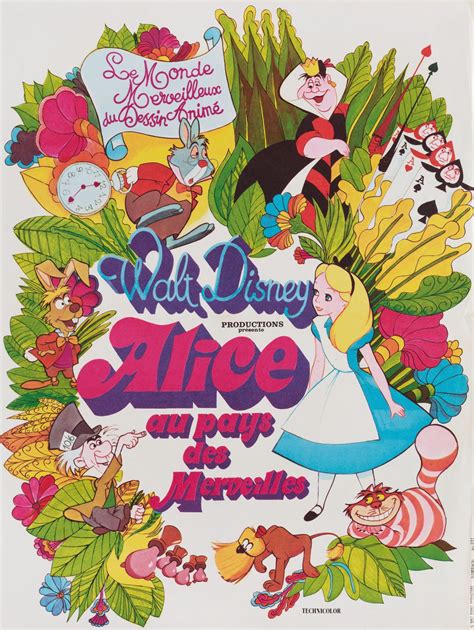 Alice in Wonderland Original R1970s French Petite Movie Poster - Posteritati Movie Poster Gallery