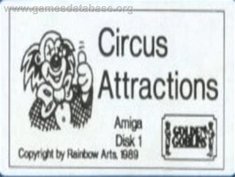 Circus Attractions - Commodore Amiga - Artwork - Cartridge Top