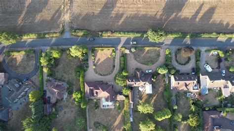 Aerial View of British Countryside of England UK 10528339 Stock Video at Vecteezy