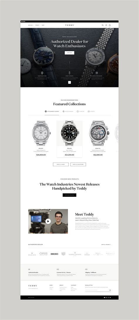 Teddy Baldassarre Brand Identity & Ecommerce Web Design on Behance