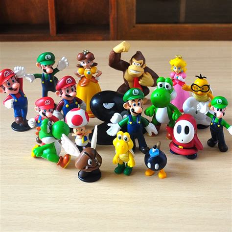 Aliexpress.com : Buy 18 Styles New PVC Cartoon Games Super Mario Bros. Action Figure Mario Anime ...