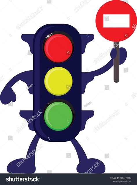 Illustration Traffic Light Funny Stock Vector (Royalty Free) 2151178317 | Shutterstock