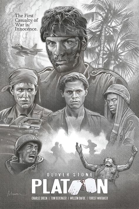 Platoon Movie Poster Pastel by D Robinson - Fine Art America