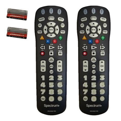 Lot of 2 (TWO) SPECTRUM (Time Warner) BIG Button TV Remote Control UR3-SR3S US - Walmart.com ...