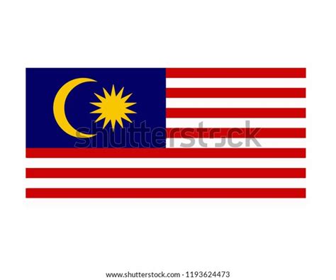 Malaysia Flag Vectorflag Country Vector Flags Stock Vector (Royalty ...