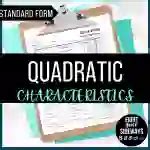 Quadratic Functions - Standard Form - Worksheet by Teach Simple