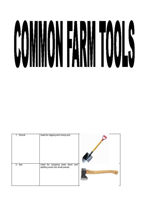 Common Farm Tools | PDF