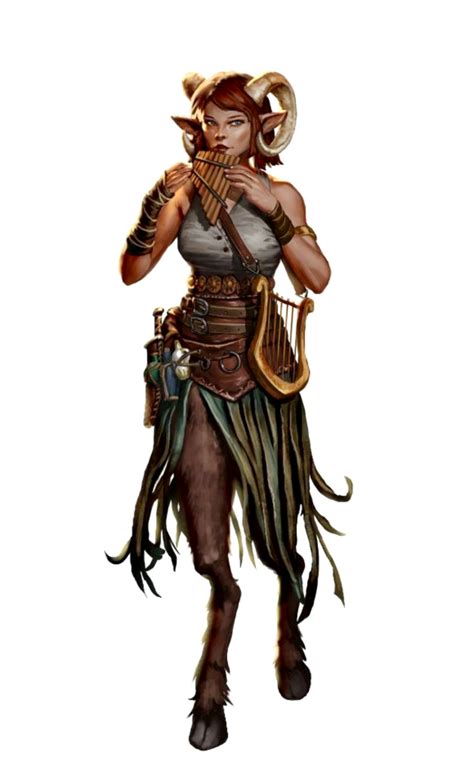 Female Satyr Fey - Pathfinder 2E PFRPG DND D&D 3.5 5E 5th ed d20 fantasy