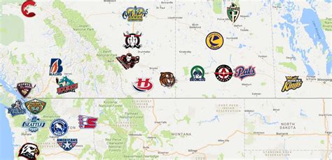 WHL Map – Sport League Maps