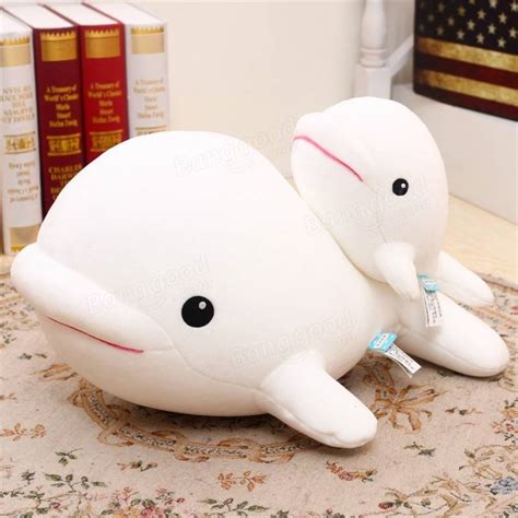 1PCS Cute Beluga White Whale Soft Animal Doll Ornament Stuffed Plush Toy Decor Sale - Banggood.com