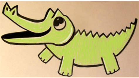 How To Draw A Cute Alligator