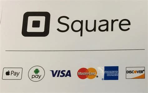 Square Visa Mastercard Logo - Business Card