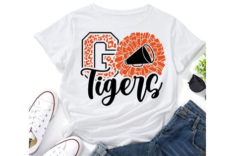 Go Tigers Cheer,Tigers Mascot,Tigers School Team SVG PNG