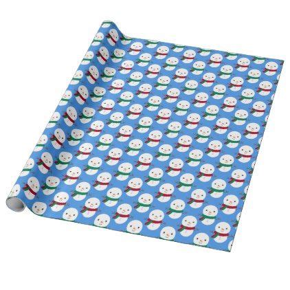 Snowman Christmas Wrapping Paper | Zazzle | Christmas wrapping ...