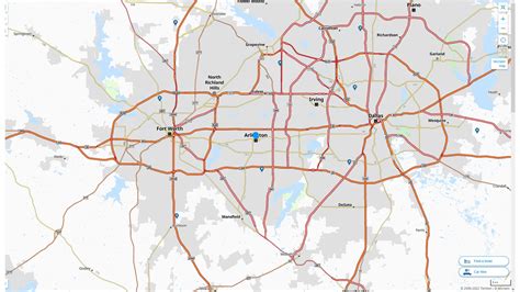 Arlington Texas Map and Arlington Texas Satellite Image