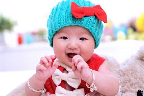 Free Images : play, clothing, pink, baby, infant, toddler, cap, organ, paternity, child care ...