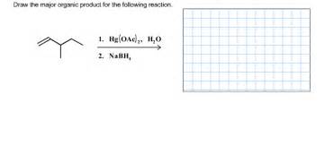 Solved Draw the major organic product for the following | Chegg.com