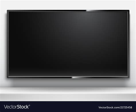 Tv mockup with blank screen Royalty Free Vector Image