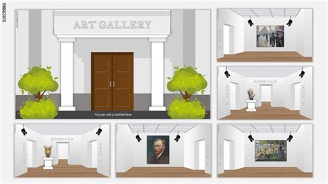 Virtual Art Gallery, interactive template. - SlidesMania