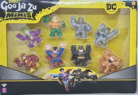 Buy Heroes Of Goo Jit Zu Minis DC Comic Figures Set of 8 Including Ultra Rare Gold Batman Online ...