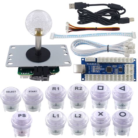 Buy SJ@JX Arcade Game LED DIY Kit Arcade Joystick Zero Delay PS3 USB Encoder PS7 Controller ...