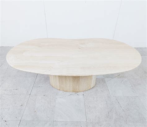 Vintage travertine coffee table, 1970s | #242557