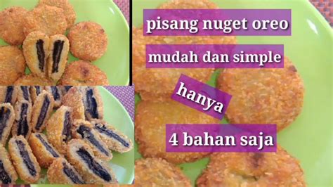 Pisang nugget oreo "olahan pisang Cukup 4 bahan dengan takaran sendok - YouTube