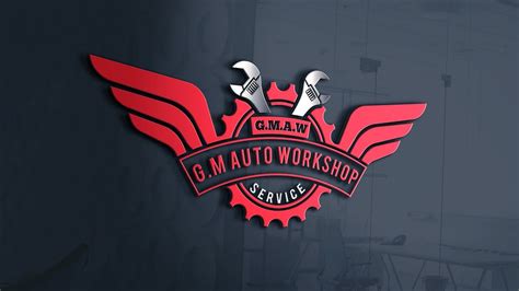 How to create Auto Repair Shop logo design||best auto repair logo||mechanical logo design||RGD ...