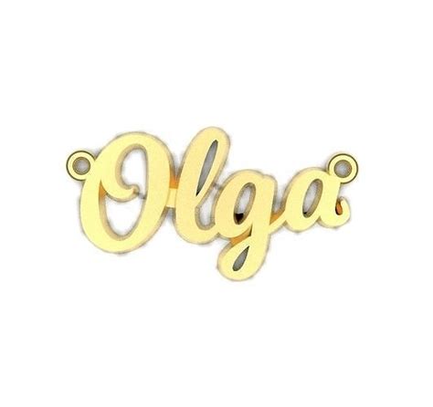 Olga name plate 3D model 3D printable | CGTrader