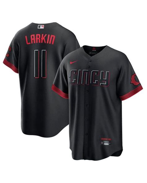 Nike Barry Larkin Cincinnati Reds 2023 City Connect Replica Player ...