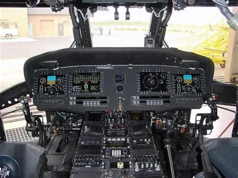 cockpits The Sikorsky UH-60 Black Hawk Helicopter Cockpit, Black Hawk Helicopter, Military ...