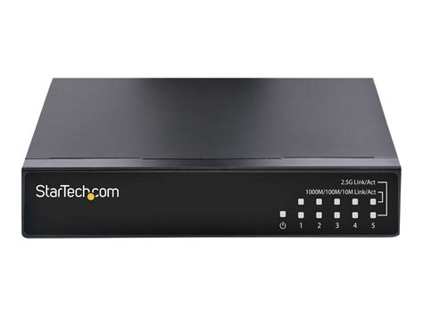 Startech .com Unmanaged 2.5G Switch, 5 Port Gigabit Switch, 2.5GBASE-T Unmanaged Ethernet Switch ...