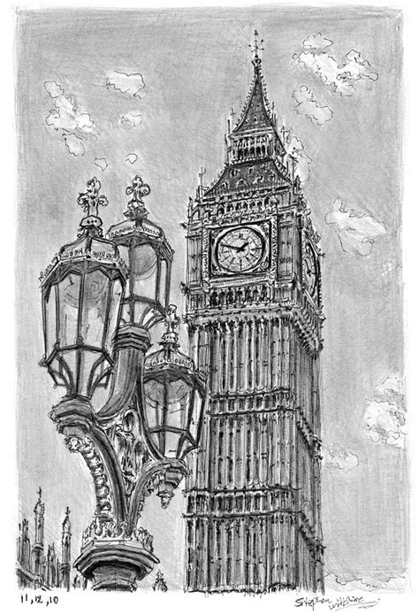 Big Ben - Original drawings, prints and limited editions by Stephen Wiltshire MBE