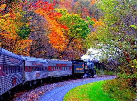 Beautiful colours | New england fall foliage, New england fall, Train rides