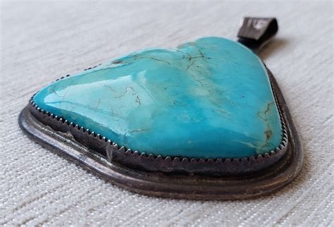 Vintage Native American Indian Turquoise Sterling Sil… - Gem