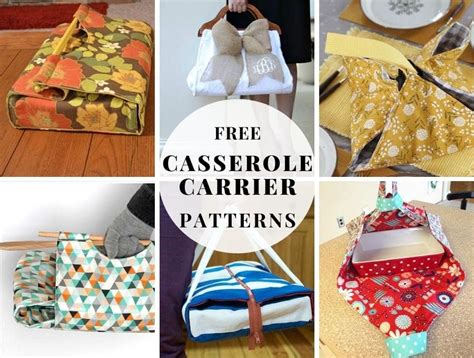 Casserole Carry Pattern *Digital Download* Craft Supplies & Tools Sewing & Fiber Sewing ...