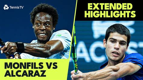 EXCITING Carlos Alcaraz vs Gael Monfils Highlights | Indian Wells 2022 - Win Big Sports