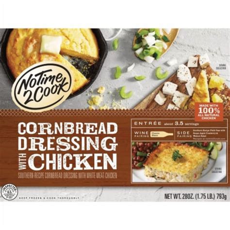 No Time 2 Cook Cornbread Dressing with Chicken Frozen Meal, 28 oz - Pick ‘n Save