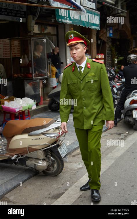 Policeman, Old Quarter, Hanoi, Vietnam Stock Photo - Alamy