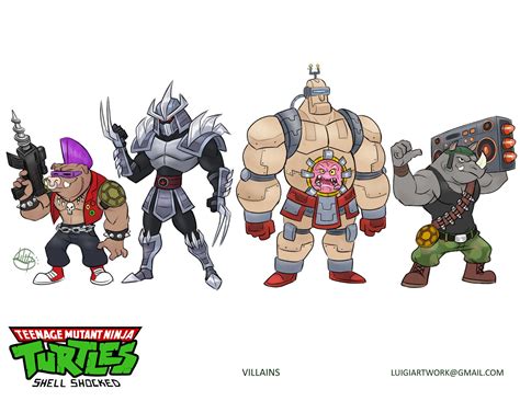 TMNT villains by LuigiL on DeviantArt