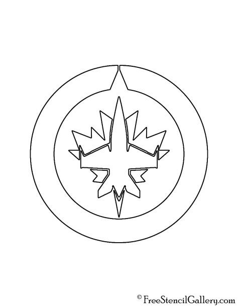 NHL - Winnipeg Jets Logo Stencil | Free Stencil Gallery