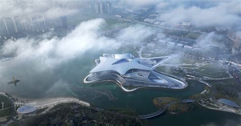 Futuristic sci-fi museum forms a nebulous star cloud in China