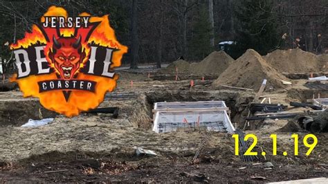 Jersey Devil Coaster - Construction Update 1 - 12.1.19 - YouTube