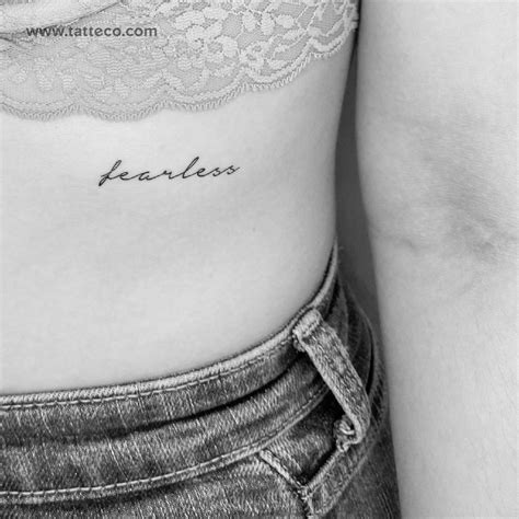 Fearless Temporary Tattoo - Set of 3 – Tatteco