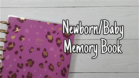 Newborn Baby Book | 2023 Planner Lineup | Happy Planner Memory Keeping ...