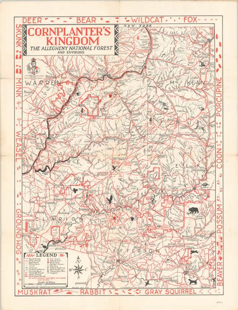 Cornplanter's Kingdom The Allegheny National Forest and Environs - Curtis Wright Maps