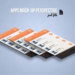 Free App Screen Mock-Up Perspective PSD - iDevie