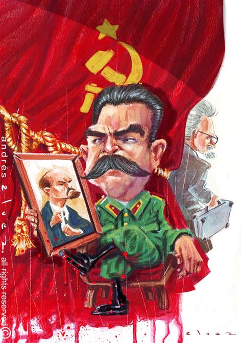 Lenin, Stalin, Trotsky - ilustracion realizada para la revista Caras ...