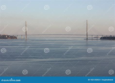 Bridge To Russky Island, Vladivostok Stock Image - Image of russia ...