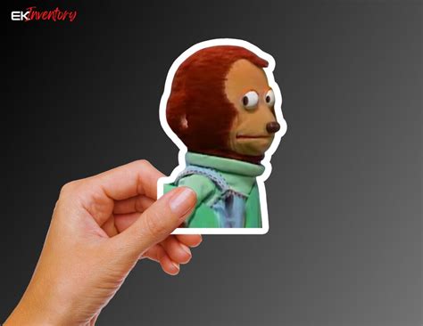 Puppet Monkey Meme Sticker Funny Sticker Decorative - Etsy